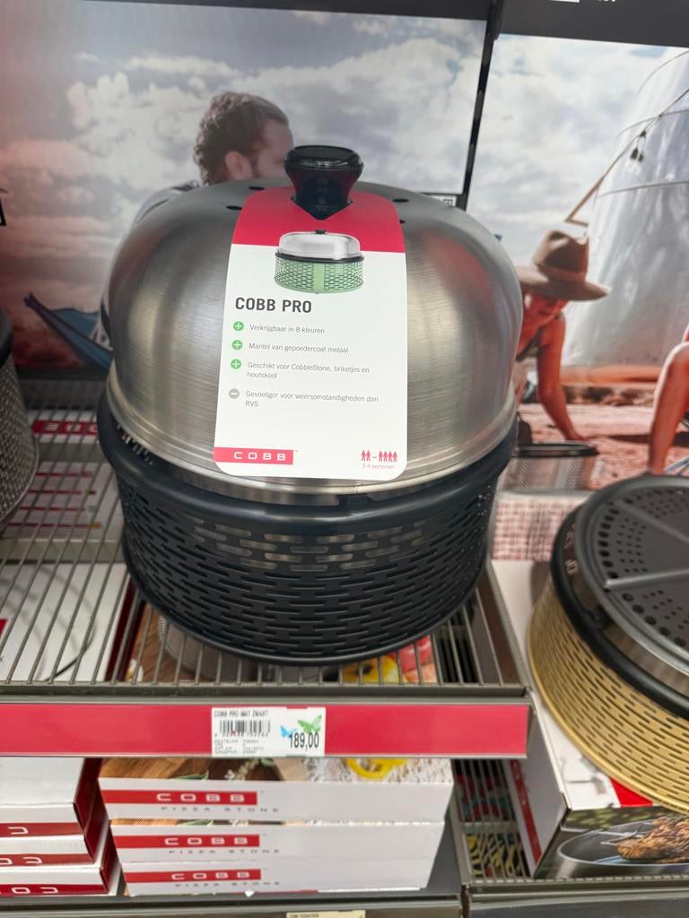 Cobb BBQ: - Draagbare houtskool/briketten barbecue, Tuin en Terras, Barbecue-accessoires, Gebruikt, Ophalen of Verzenden