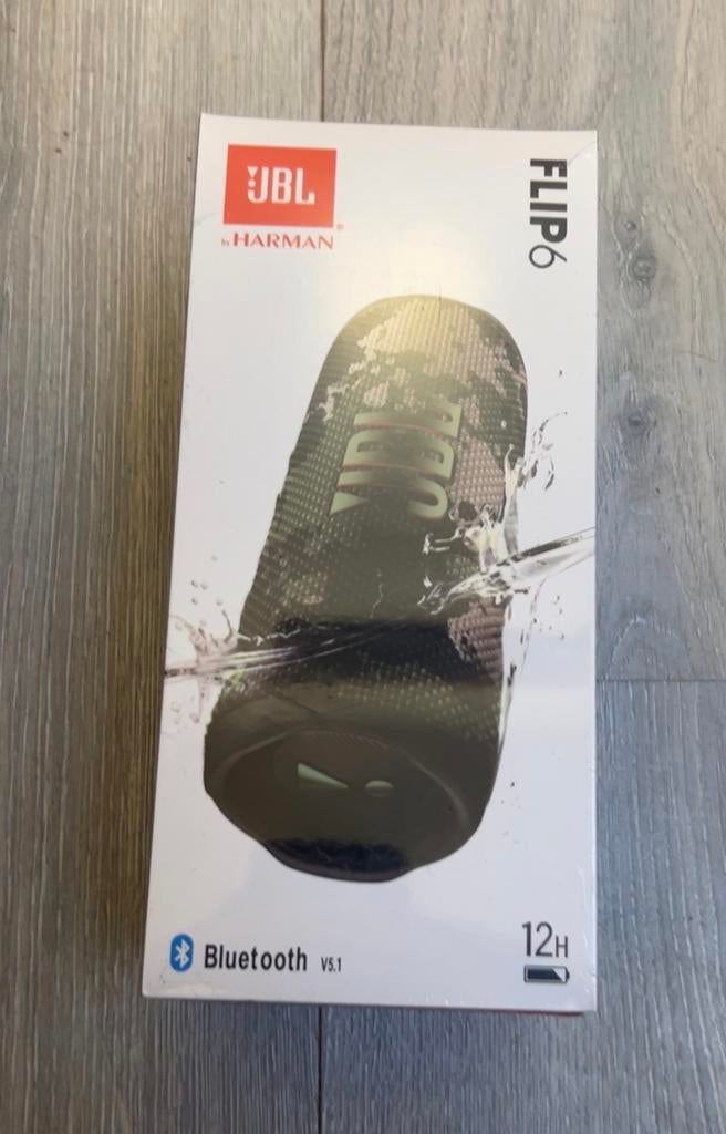JBL Flip 6 Bluetooth Speaker Camouflage - Nieuw in doos, Audio, Tv en Foto, Luidsprekers, Nieuw, Overige typen, Minder dan 60 watt