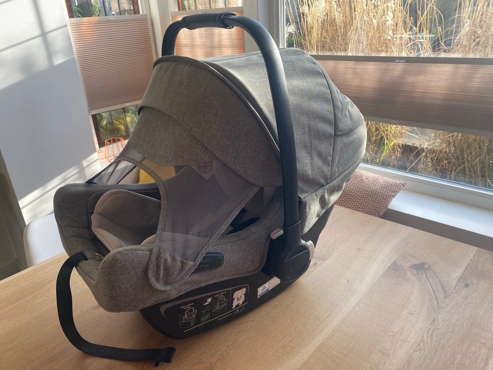 Bugaboo Turtle Air by Nuna autostoel - Zo goed als nieuw, Autogordel of Isofix, Zijbescherming, Zo goed als nieuw, 0 t/m 13 kg