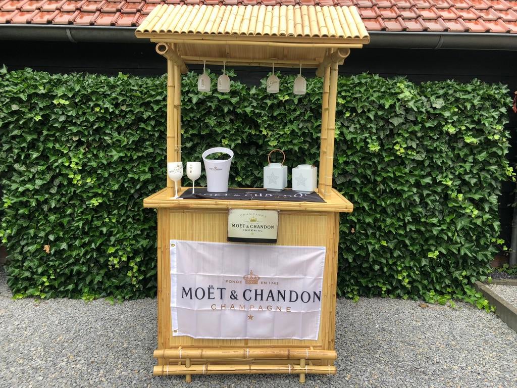 Moët bar huren champagne bar mer glazen - € 75,- huur sfeer, Ophalen, Zo goed als nieuw, Overige
