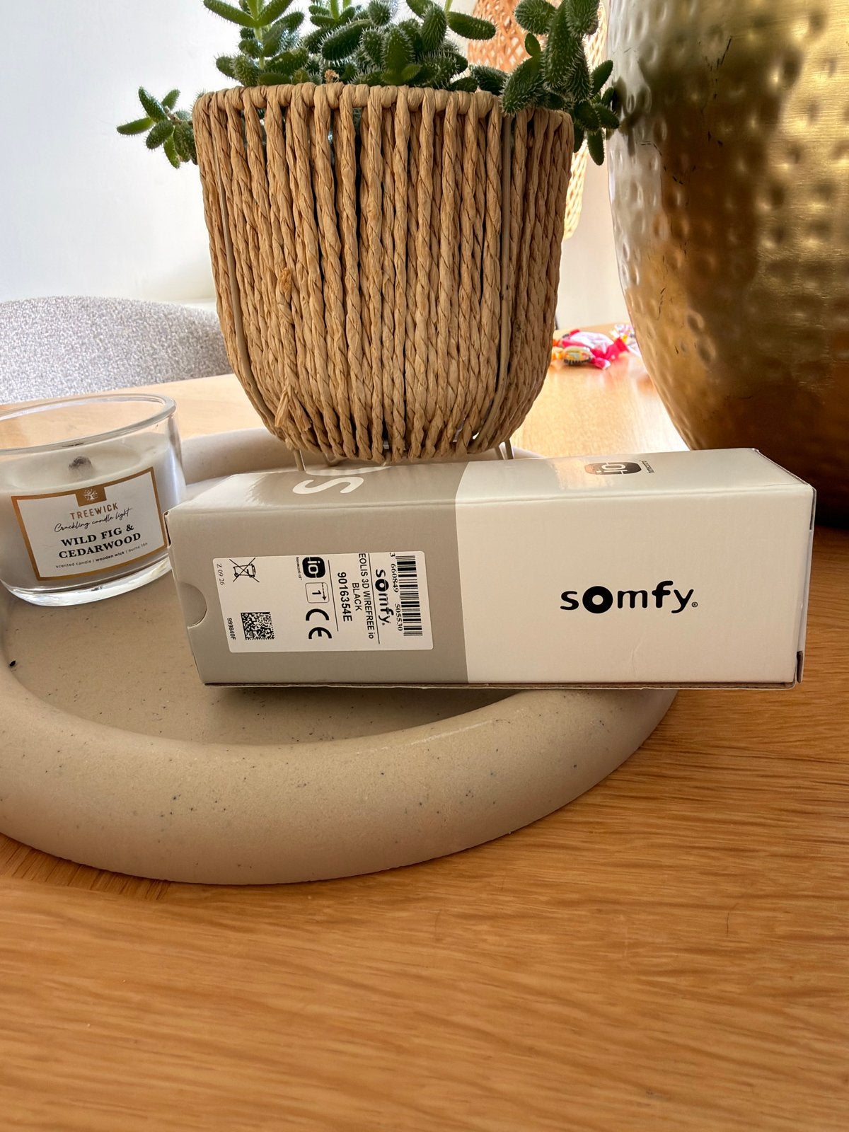 Somfy Eolis 3D Wirefree 9016354E Zwart (TERRASSCHERMEN), Ophalen of Verzenden, Nieuw, Overige typen