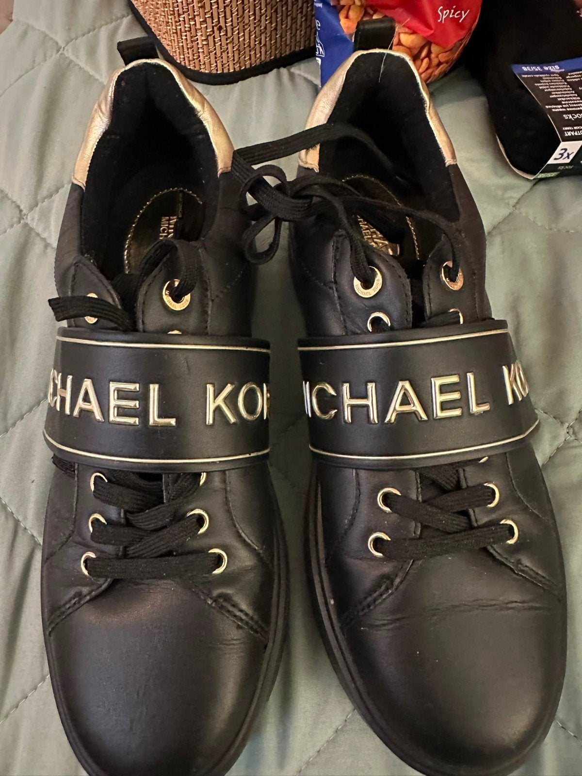 Michael Kors, Ophalen of Verzenden, Zo goed als nieuw, Zwart, Sneakers of Gympen