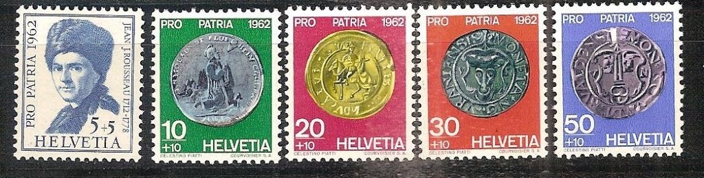 Zwitserland 751-755 postfris, Ophalen of Verzenden, Postfris