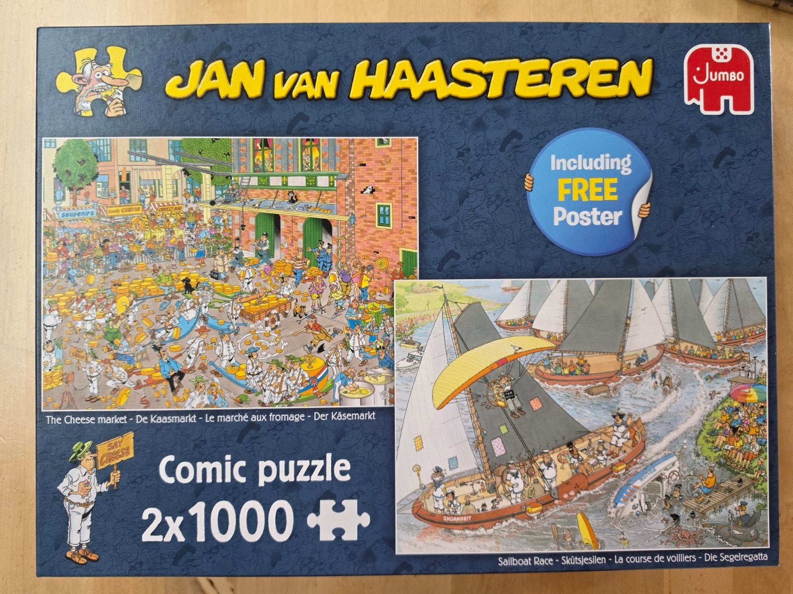 Jan van Haasteren Kaasmarkt en Skûtsjesilen zeilwedstrijd, Hobby en Vrije tijd, Denksport en Puzzels, Ophalen, 500 t/m 1500 stukjes