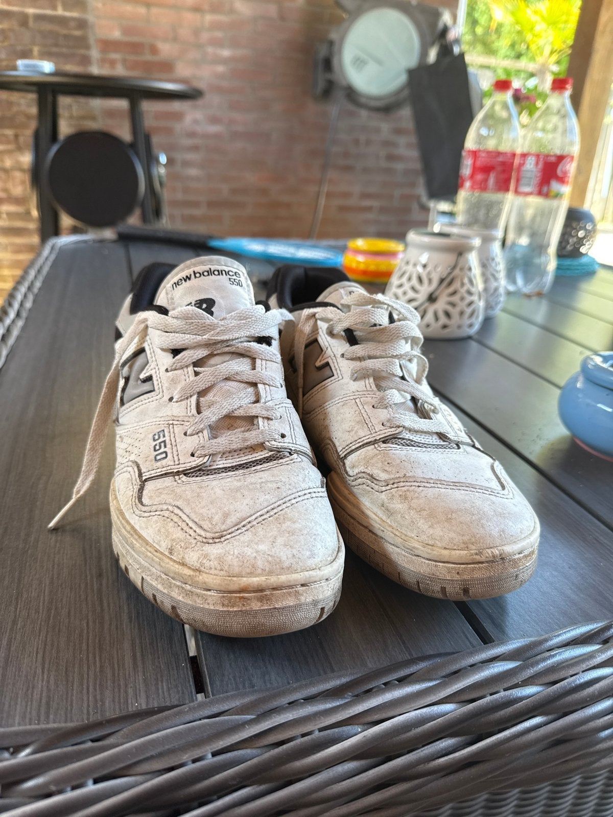 New Balance 550 Sneakers - Maat 42.5, Ophalen of Verzenden, Gedragen, Wit, Sneakers of Gympen