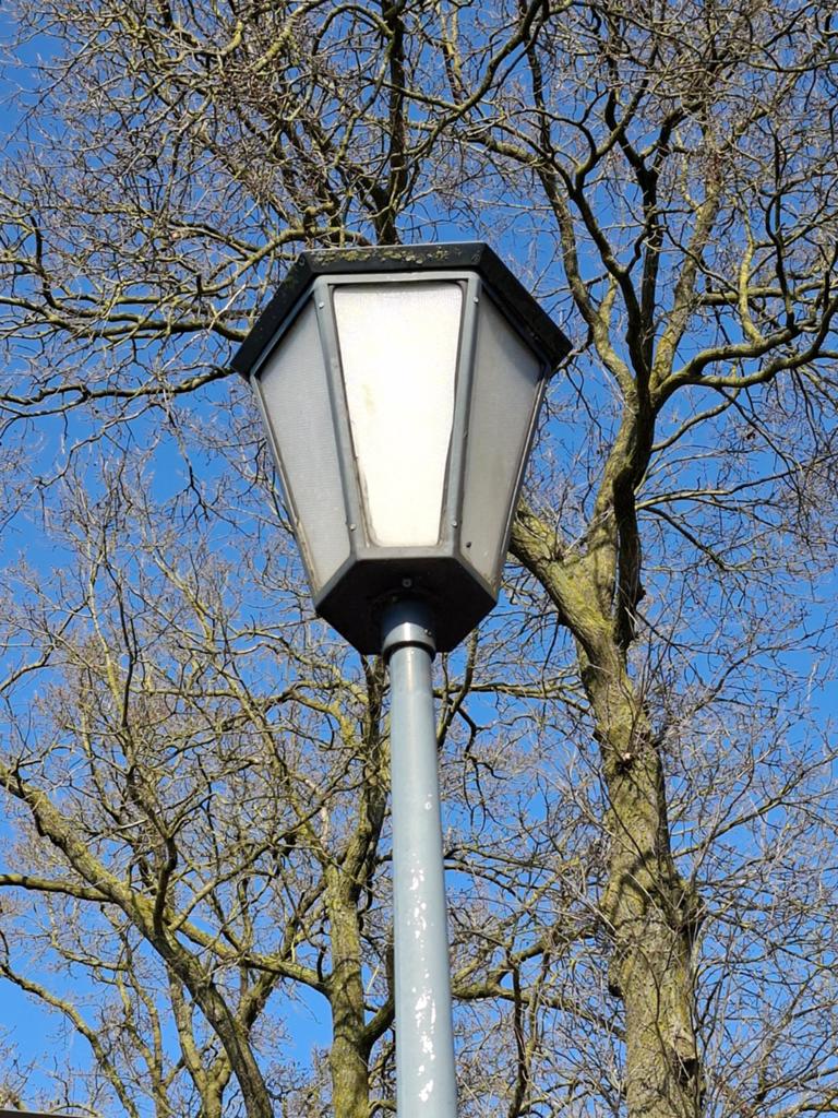 Lantaarn koetsmodel, Tuin en Terras, Buitenverlichting, Ophalen, Gebruikt, Staande lamp, Aluminium