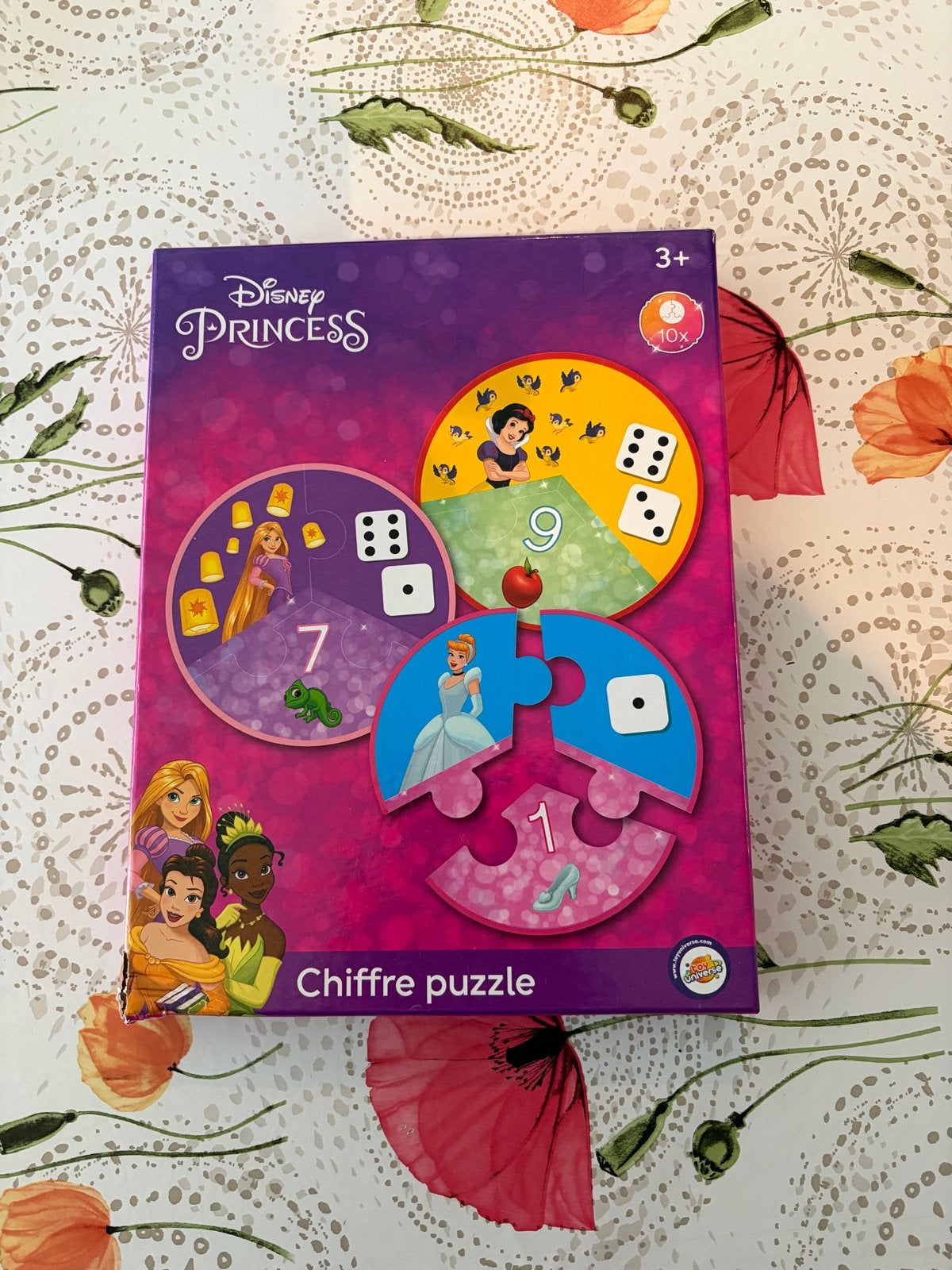 Disney Princess Cijfer Puzzel - Educatief Spel 3+, Ophalen of Verzenden, 10 tot 50 stukjes, Nieuw, 2 tot 4 jaar