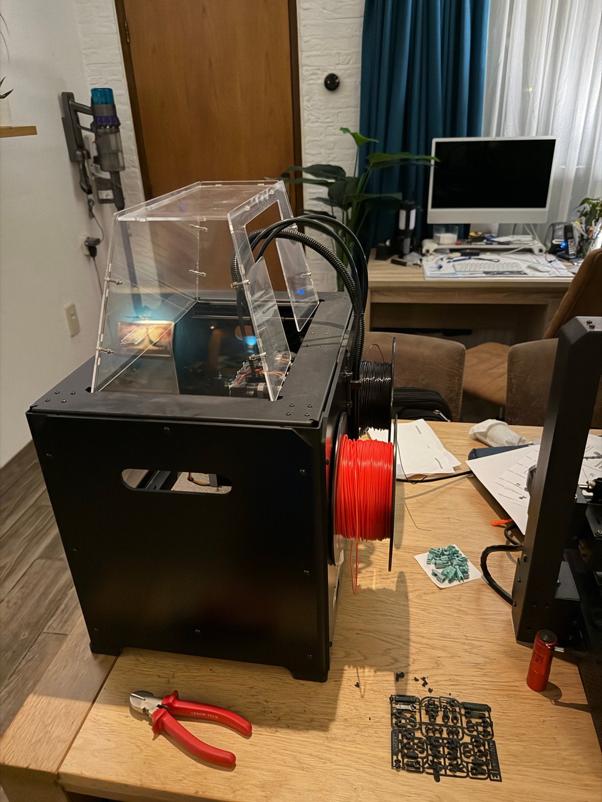 FlashForge Creator Pro 3D-printer met dubbele extrusie, Ophalen, Gebruikt, Filament
