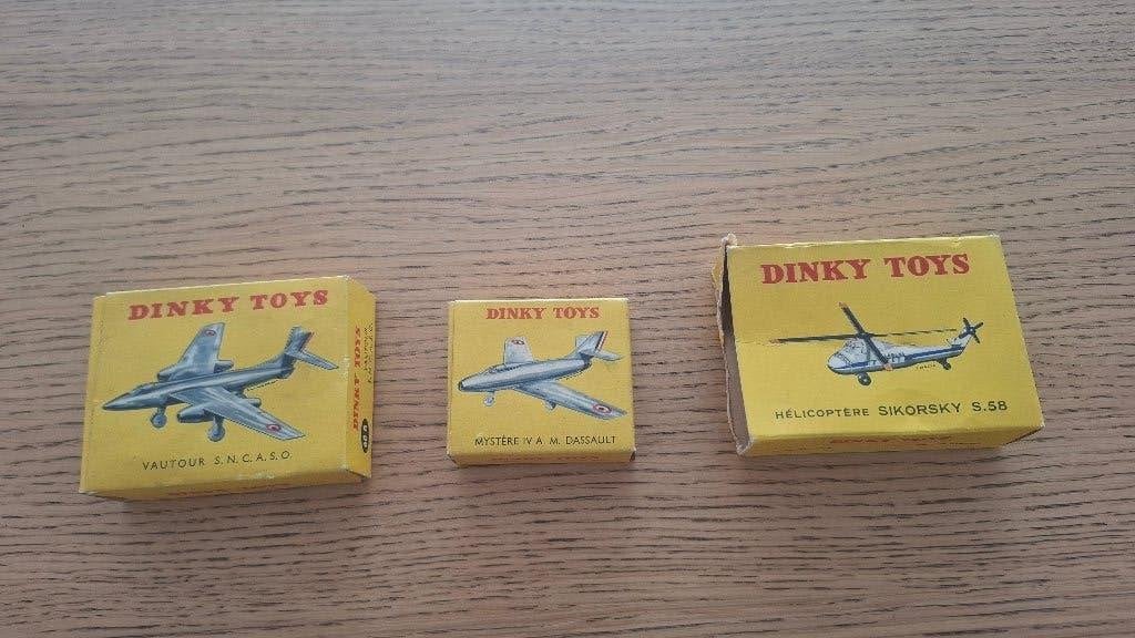 3 Franse Dinky Toys 60A, 60B & 60D met originele dozen, Ophalen of Verzenden, Zo goed als nieuw