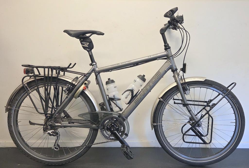 Santos Travelmaster 2.6 alu vakantiereis fiets, Overige merken, 26 inch, Velgrem, 49 tot 53 cm
