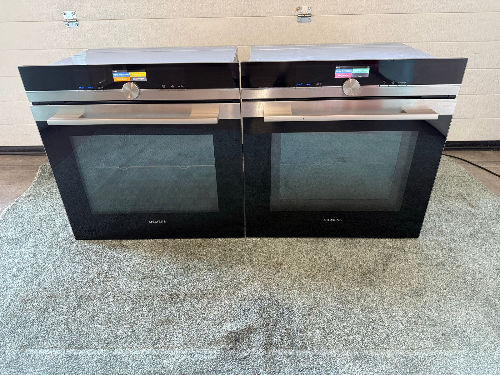 Siemens Stoomoven en Combi-magnetron Set - 60x60cm, Bella, Siemens, Ophalen of Verzenden, Zo goed als nieuw