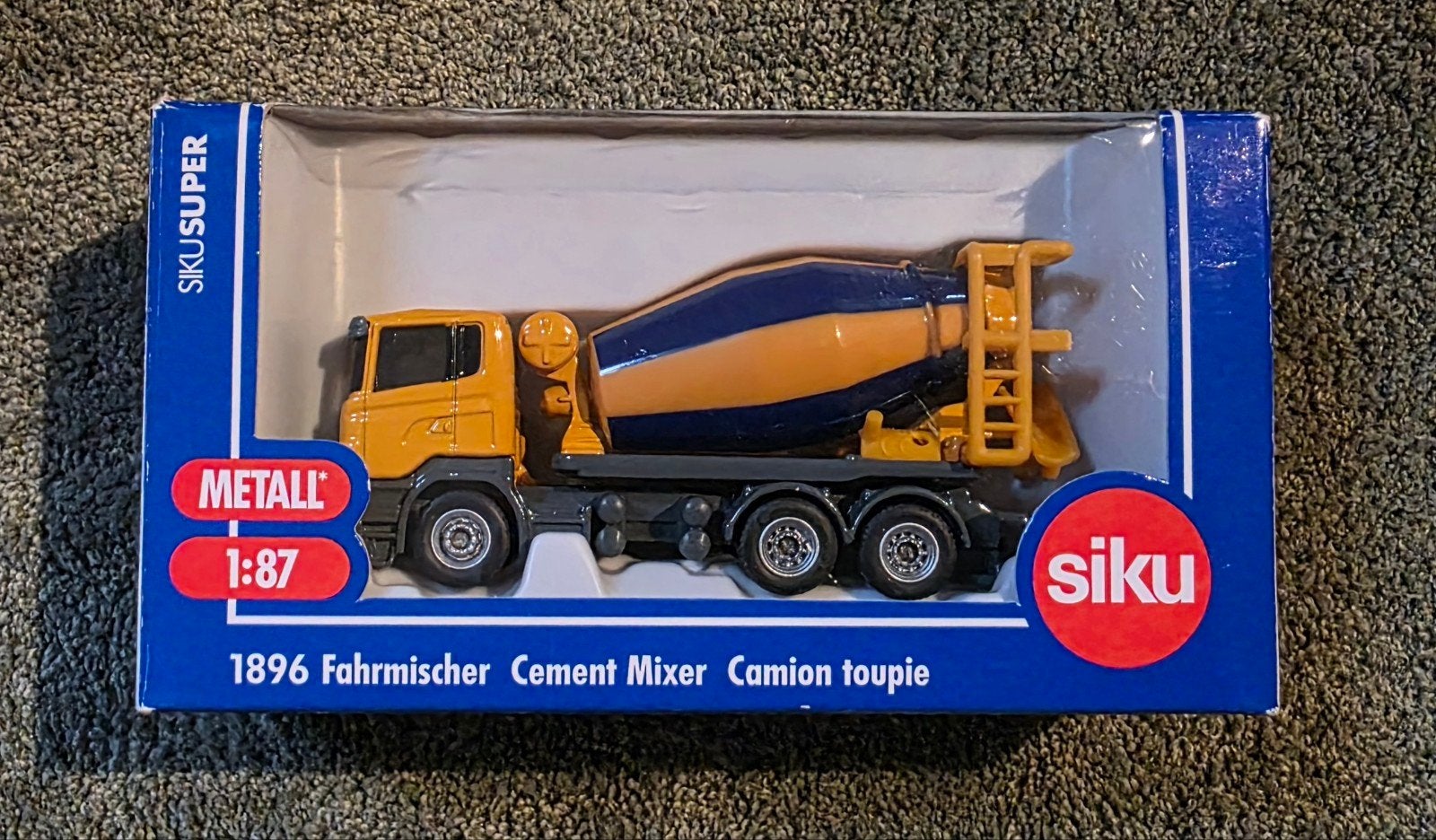 Siku Super 1896 Scania Cement Mixer - Nieuw in doos, Ophalen of Verzenden, Nieuw, Bus of Vrachtwagen, SIKU