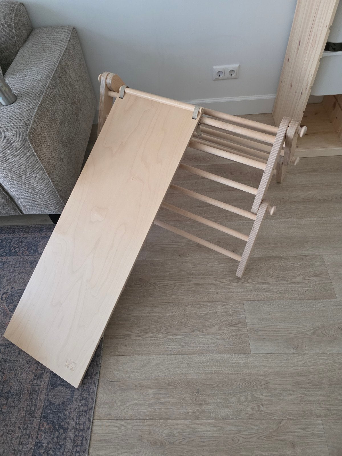 EtteTete Houten Klimrek en Glijbaan, Ophalen, Zo goed als nieuw, Glijbaan