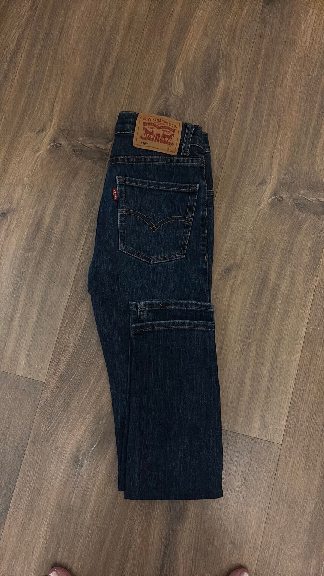 Levi's 510 Skinny Jeans - Maat 140, Ophalen of Verzenden, Zo goed als nieuw, Jongen, Broek