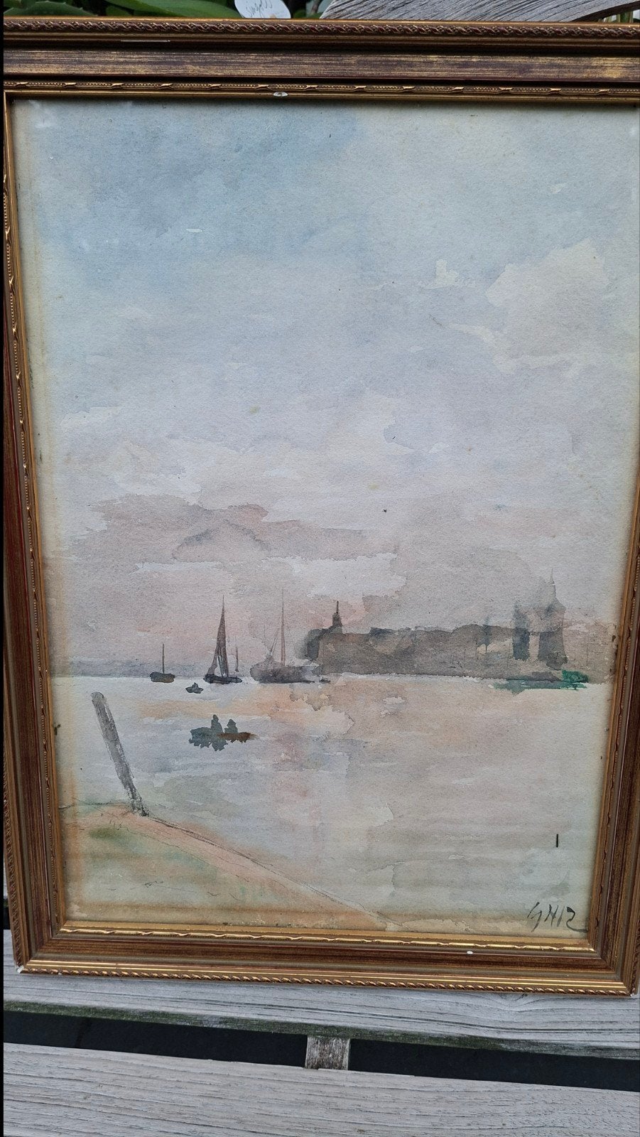aquarel Breitner, Antiek en Kunst, Kunst | Schilderijen | Klassiek, Ophalen of Verzenden