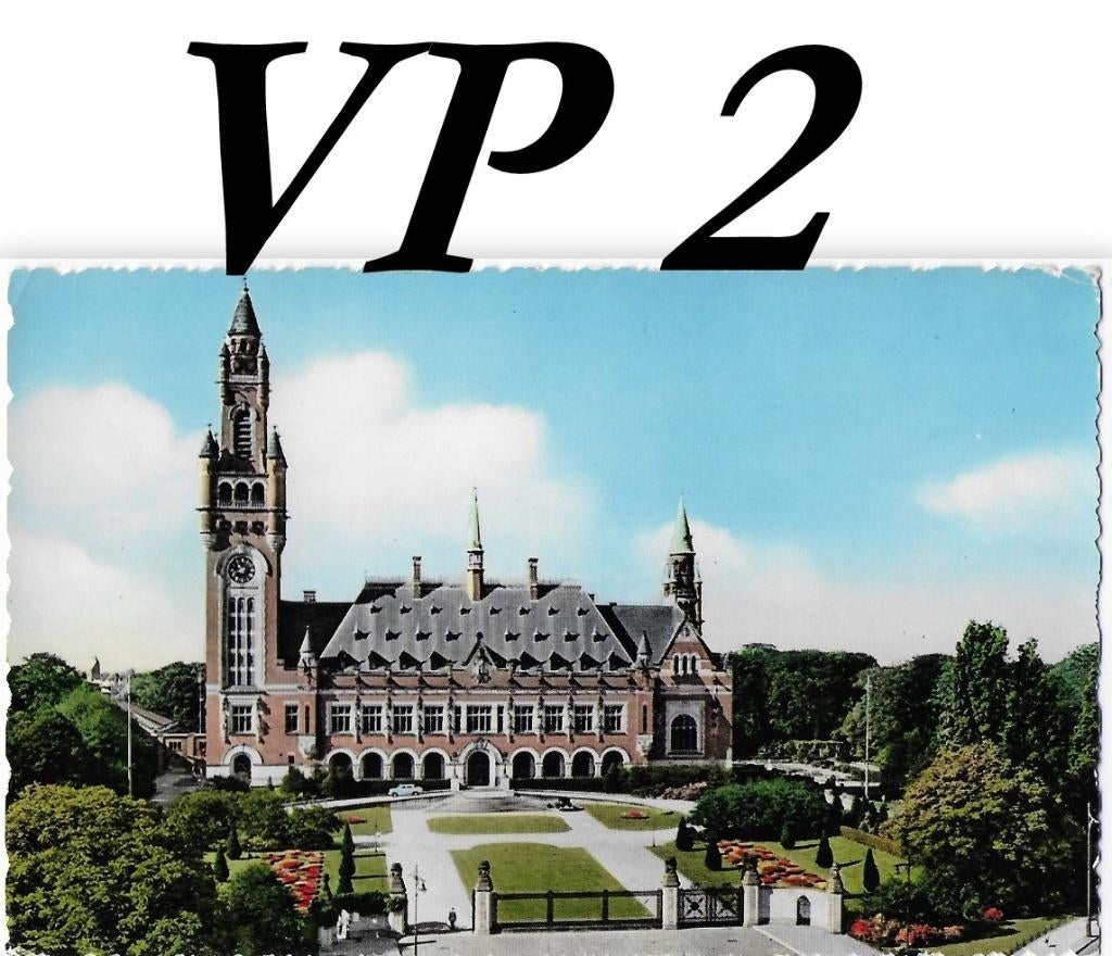 Sus6 oude ansichtkaart vredespaleis den haag ( vp2 ), Ophalen of Verzenden, 1960 tot 1980, Ongelopen, Noord-Brabant