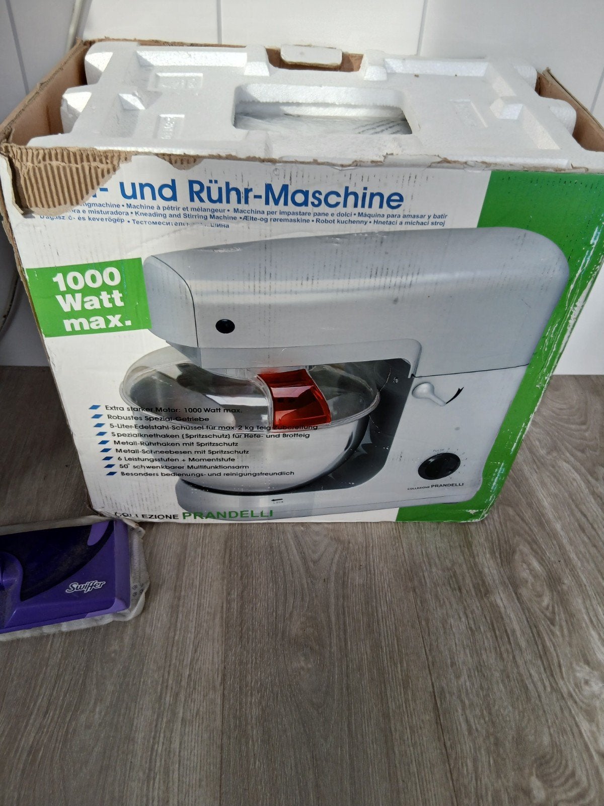 Klopmachine / Keukenmachine voor brooddeeg en meer, 4 liter of meer, 3 snelheden of meer, Ophalen of Verzenden, Zo goed als nieuw