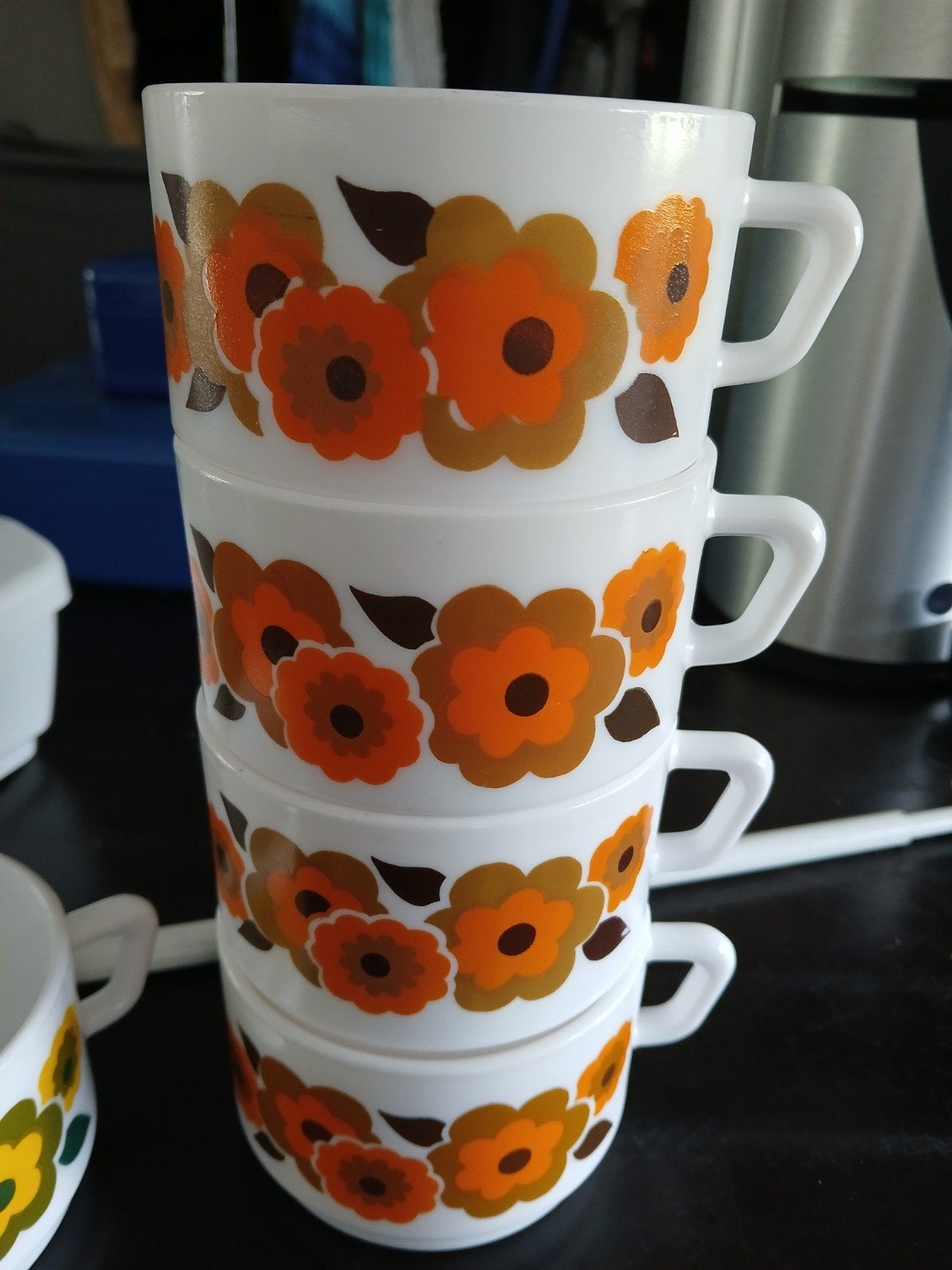 Vintage arcopal soepkommen, Ophalen, Glas, Overige stijlen