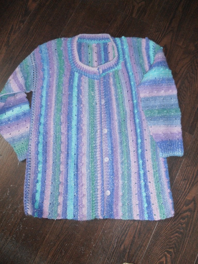 leuk gehaakt vest, Ophalen of Verzenden, Nieuw, Maat 42/44 (L), Blauw