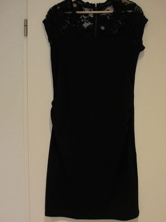 Z06 Zwarte zwangerschapsjurk Mamalicious maat M, Kleding | Dames, Positiekleding, Maat 38/40 (M), Mamalicious, Ophalen of Verzenden