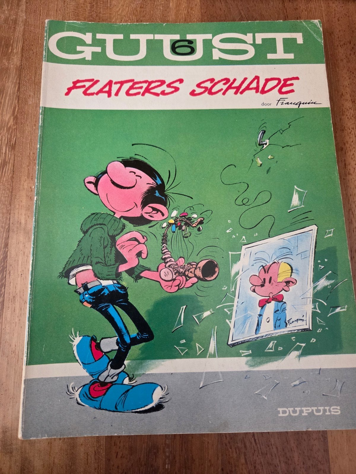 Guust Flaters Schade - Stripboek door Franquin, Boeken, Eén stripboek, Ophalen of Verzenden, Gelezen, Franquin