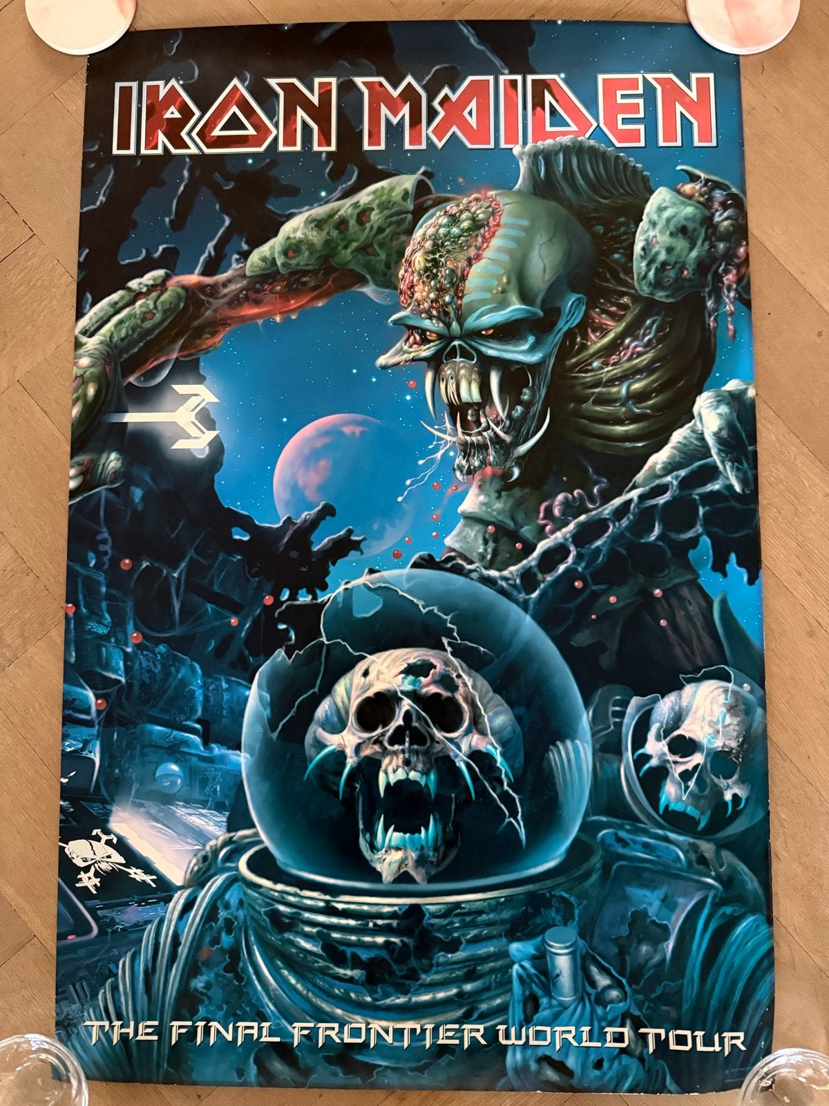 Iron Maiden 2010 The Final Frontier World Tour Poster, Ophalen of Verzenden, A1 t/m A3, Muziek, Rechthoekig Staand