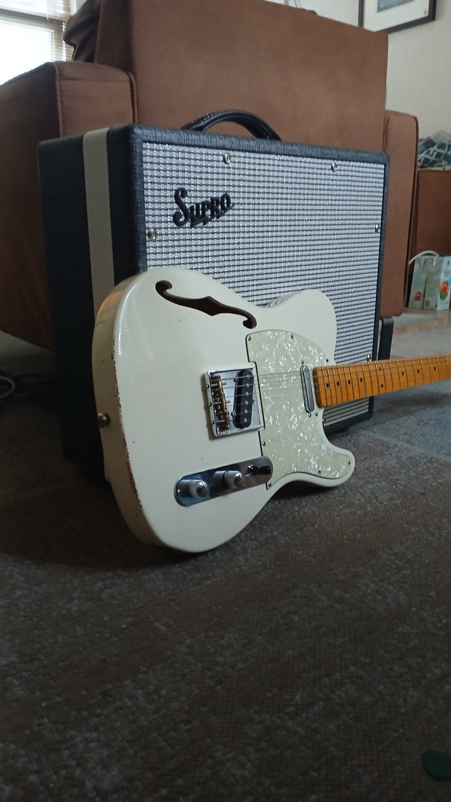 London City Comet Mk1 Thinline Telecaster, Muziek en Instrumenten, Ophalen, Zo goed als nieuw, Overige merken
