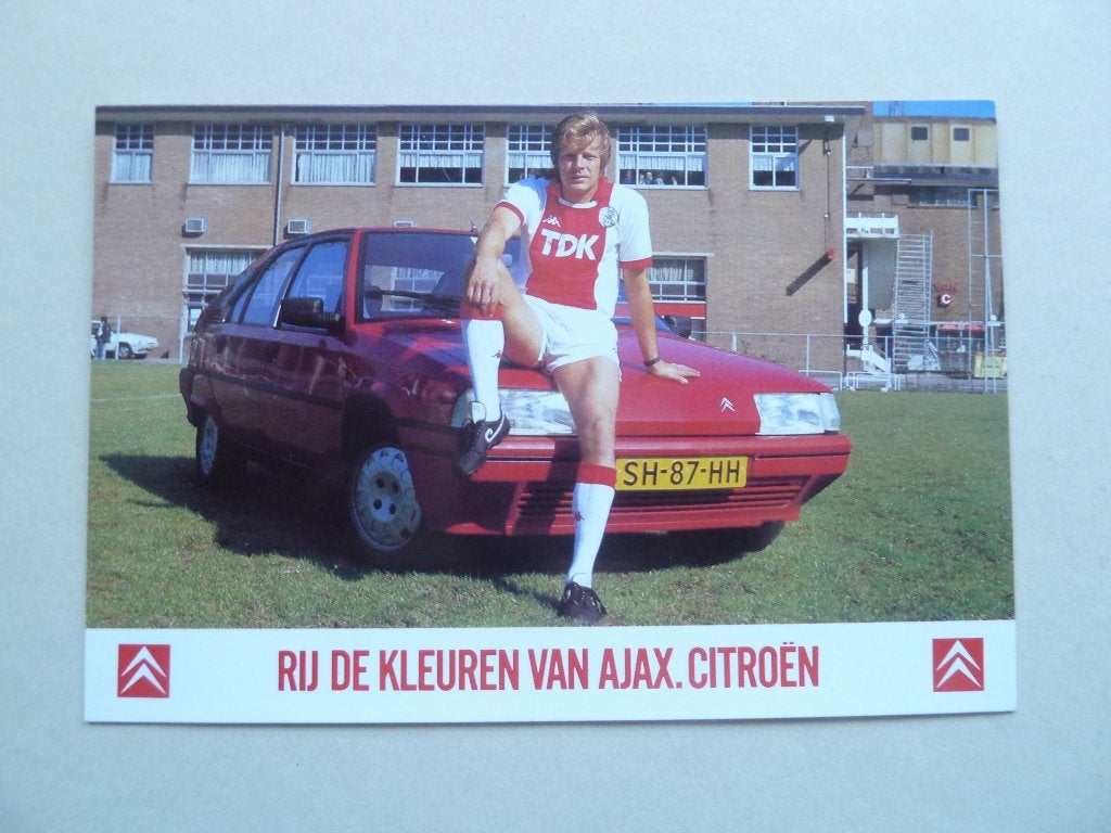 Spelerskaart. Jan.Sorensen  Ajax. 1987/1988, Verzamelen, Sportartikelen en Voetbal, Ophalen of Verzenden, Zo goed als nieuw, Ajax