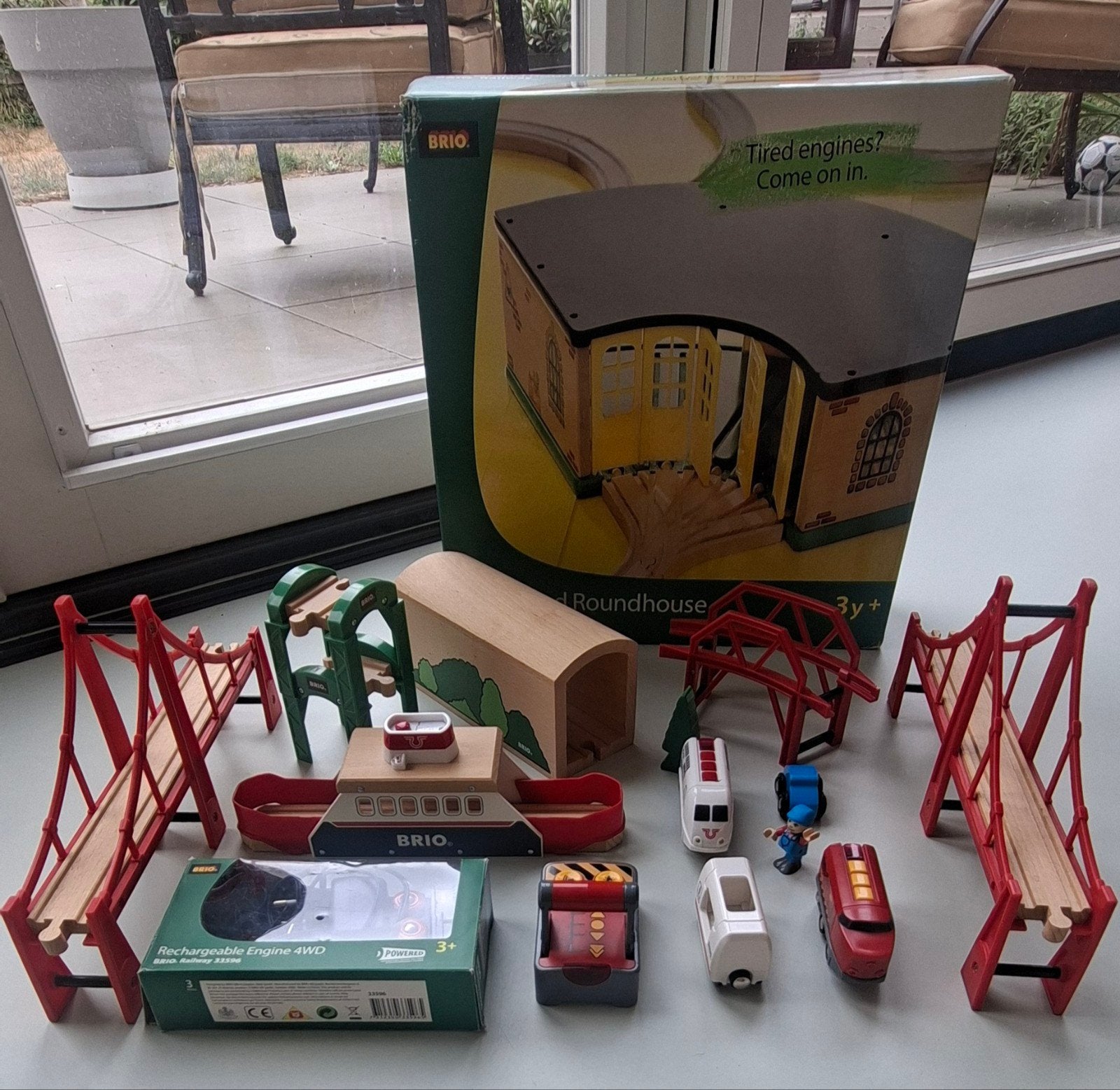 Grote Brio treinbaan set met accessoires, Ophalen of Verzenden, Zo goed als nieuw