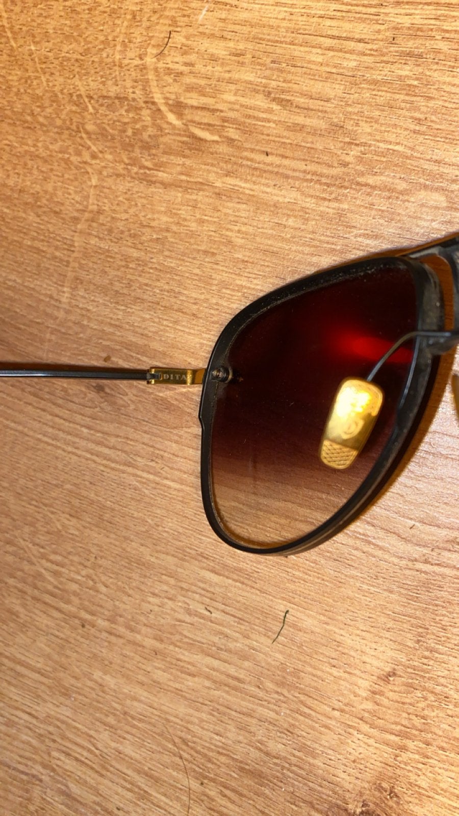 DITA DECADE-TWO Zonnebril DRX-2082-B-BLK-GLD-62, Overige merken, Zonnebril, Zwart, Ophalen of Verzenden