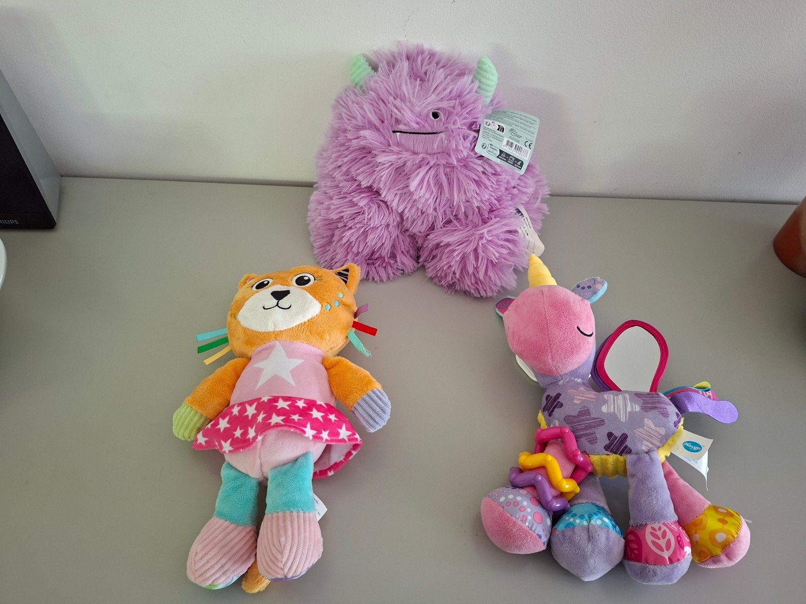 knuffels hema, clementoni en playgro vrolijke kleuren, Ophalen of Verzenden, Nieuw, Overige typen