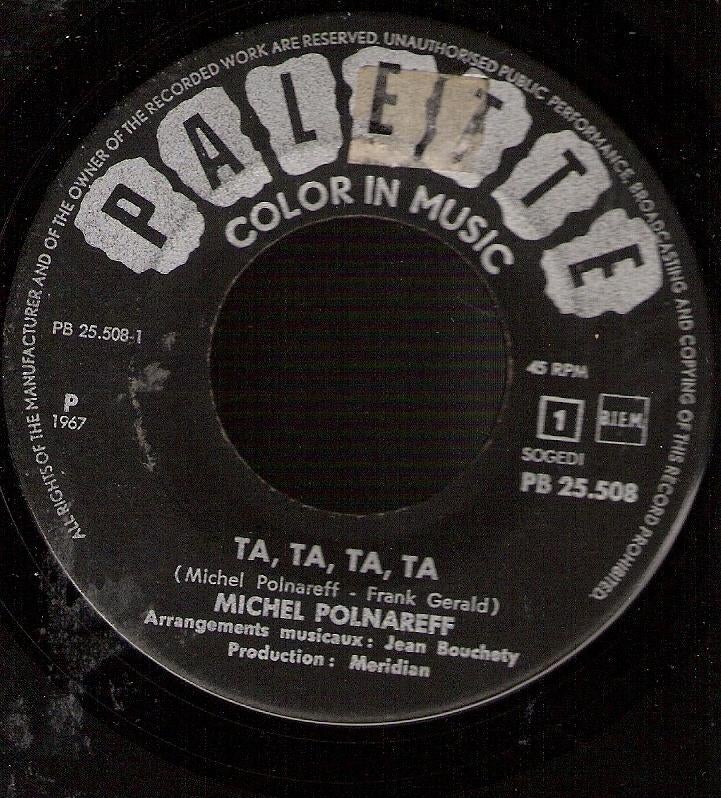 Michel Polnareff - Ta, Ta, Ta, Ta - Le Pauv' Guistariste, Ophalen, Gebruikt, Pop