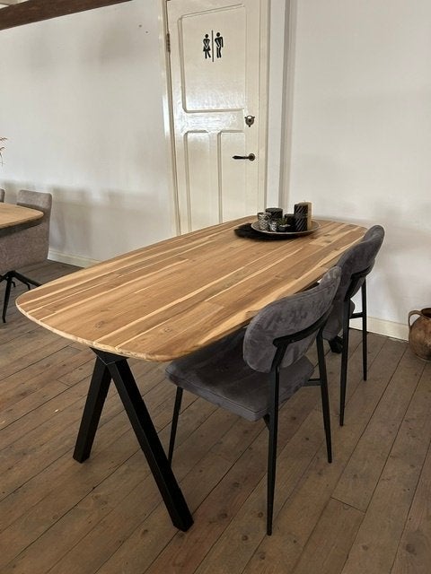 Nieuwe Deens ovale eettafel 180x90cm, Huis en Inrichting, Ophalen, Nieuw, 50 tot 100 cm, 150 tot 200 cm