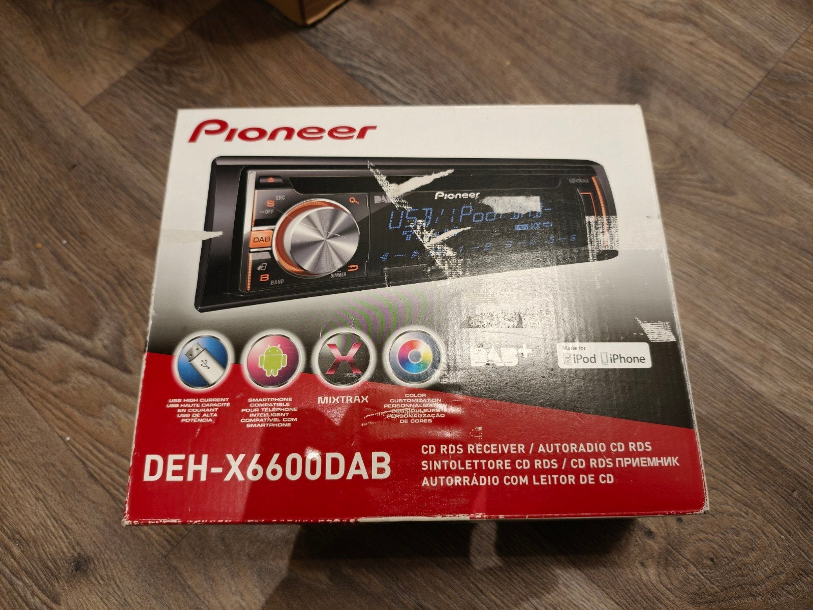 Pioneer DEH-X6600DAB Autoradio DAB+ CD USB Originele Doos

P, Auto diversen, Ophalen of Verzenden, Gebruikt