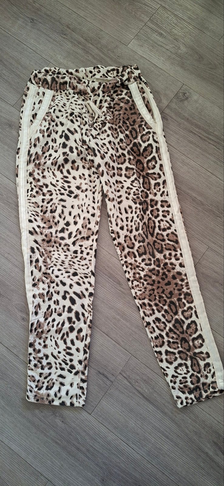 broek met panterprint xl, Bruin, Maat 46/48 (XL) of groter, Ophalen of Verzenden, Zo goed als nieuw
