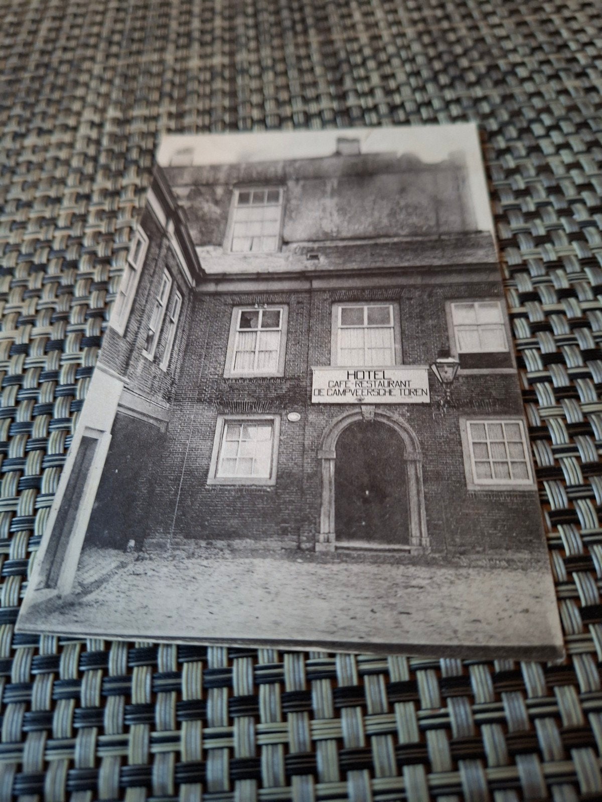 veere   Hotel Café-Restaurant De Campveersche Toren, Ophalen of Verzenden, 1920 tot 1940, Gelopen, Zeeland