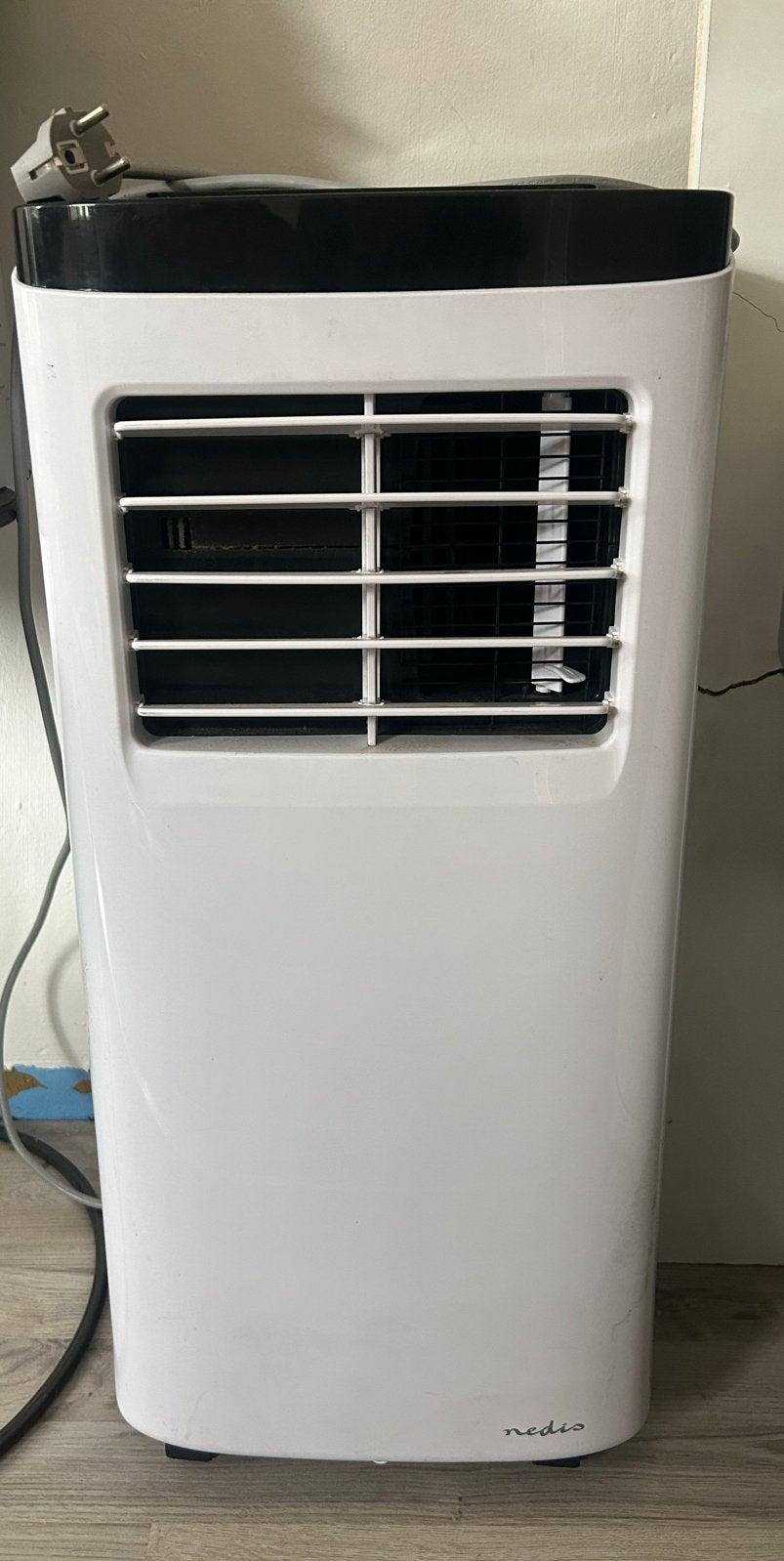 Mobiele airco met afvoerslang - Nedis, Ophalen, Gebruikt, Minder dan 60 m³, 3 snelheden of meer