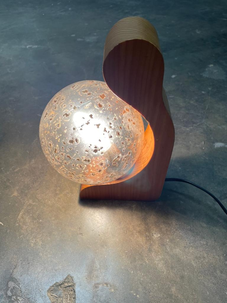 Temde leuchten vintage jaren 70 brutalist, Ophalen, ., Zo goed als nieuw, .