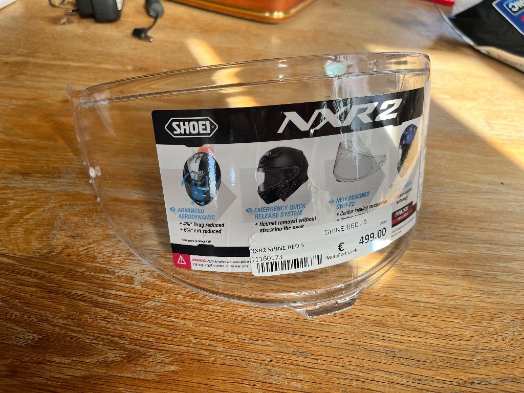 Shoei NXXR2 vizier (officieel en nieuw), Ophalen of Verzenden, Nieuw zonder kaartje, Integraalhelm, S