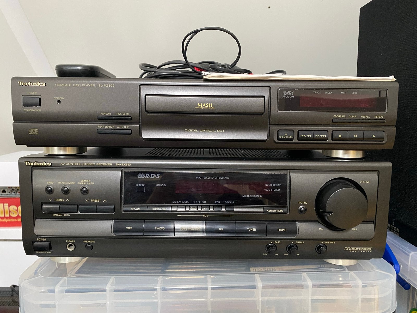 Technics SA-EX310 en CD-speler SL-PG390 ruilen, Gebruikt, Losse componenten, Cd-speler, Ophalen