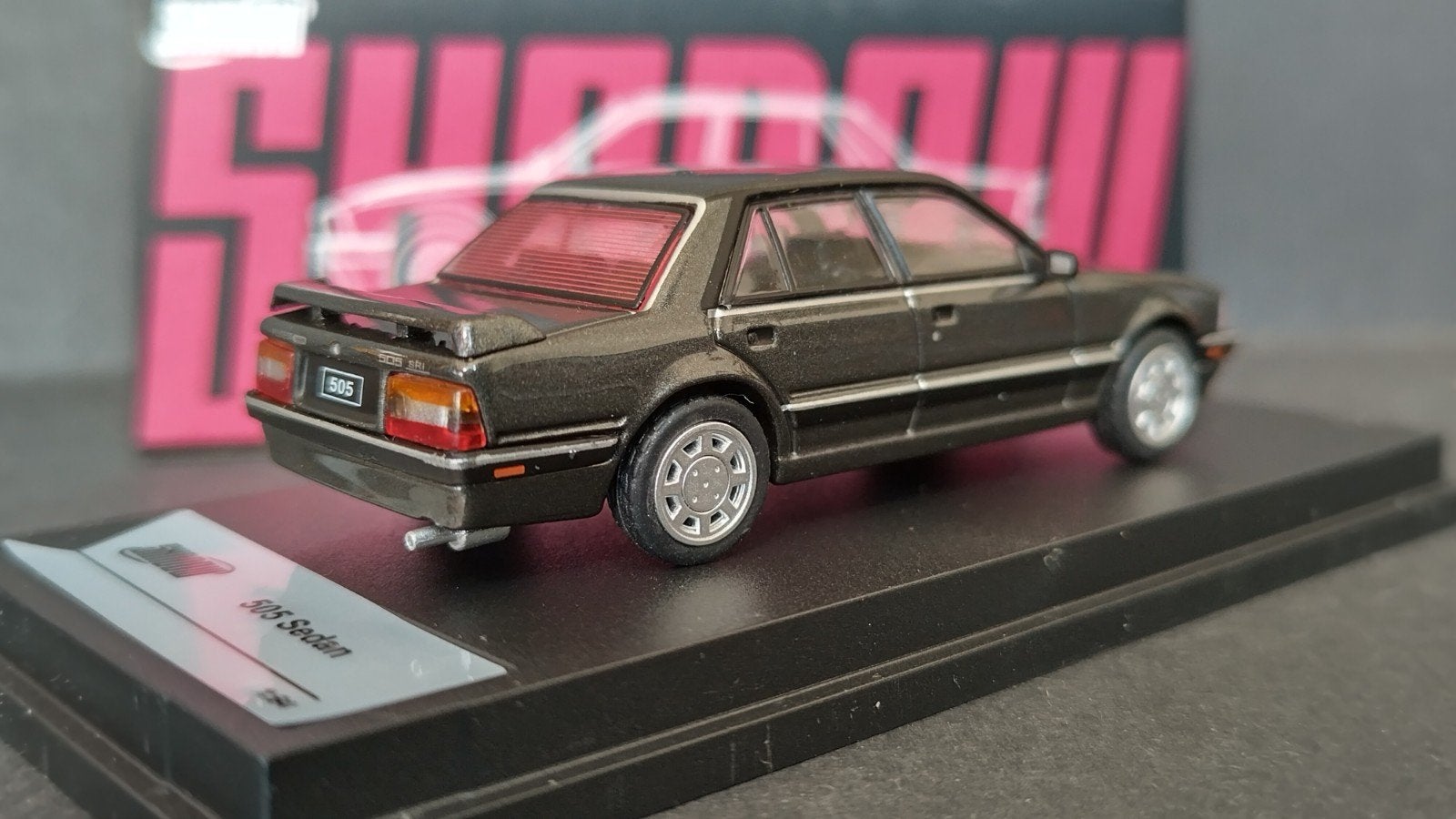 Peugeot 505 Antraciet 1:64 Shadow Pol, Auto, Verzenden, ., Nieuw