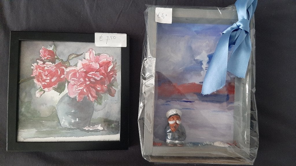 schilderijtjes, Huis en Inrichting, Woonaccessoires | Schilderijen, Tekeningen en Foto's, Ophalen, Minder dan 50 cm, Schilderij