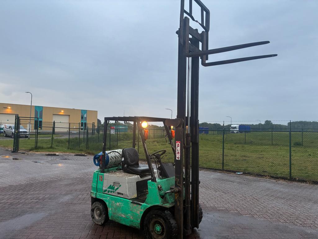 Mitsubishi FG15 Heftruck - 1500kg hefvermogen, 3.30m hefhoog, Tuin en Terras, Grasmaaiers, Ophalen of Verzenden, Zo goed als nieuw