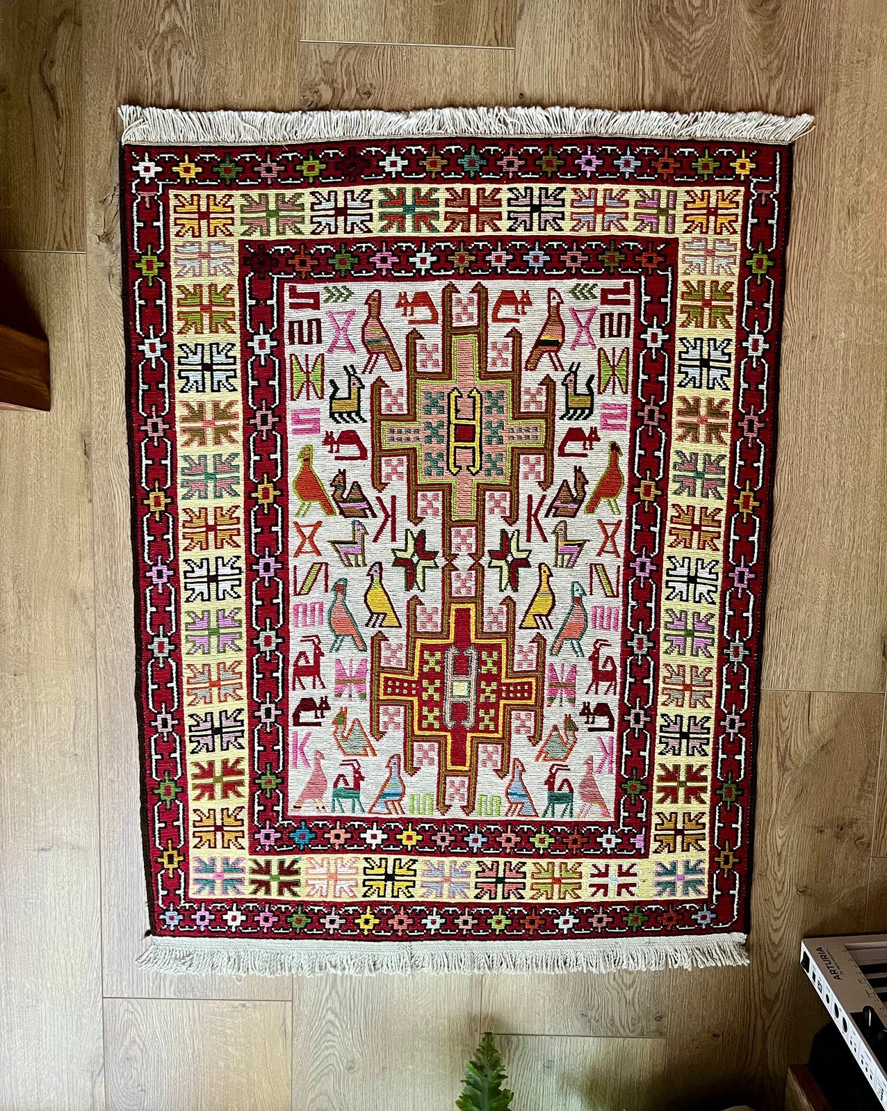 Handmade Carpet, 100 tot 150 cm, Zo goed als nieuw, Rechthoekig, Azerbaijani, Persian