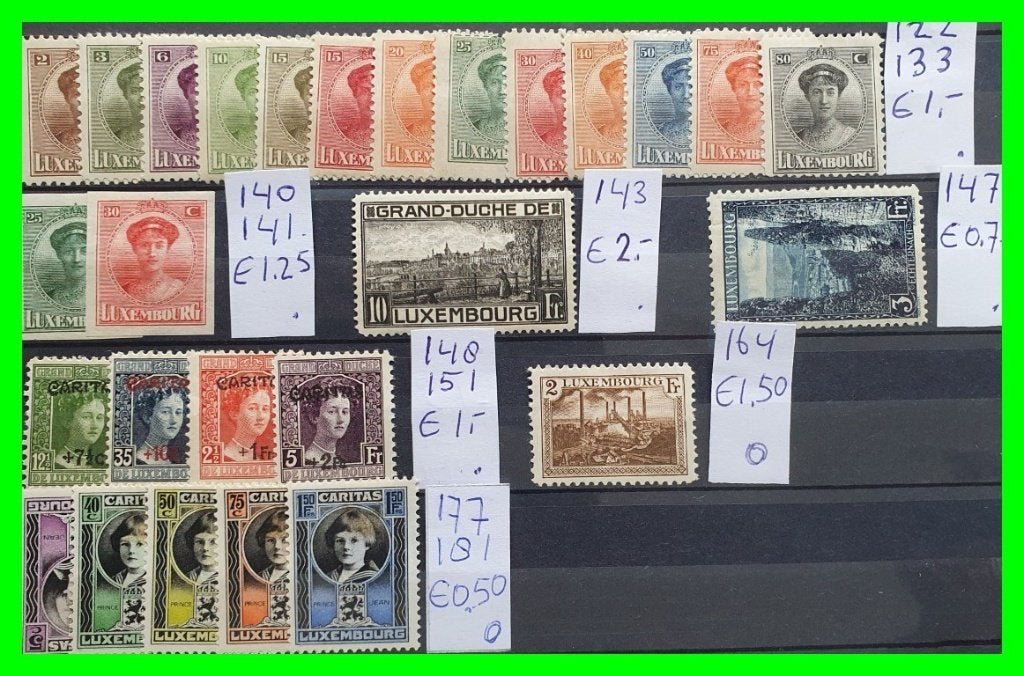Luxemburg diverse series en losse zegels ongebruikt  *98, Postzegels en Munten, Ophalen of Verzenden, Buitenland