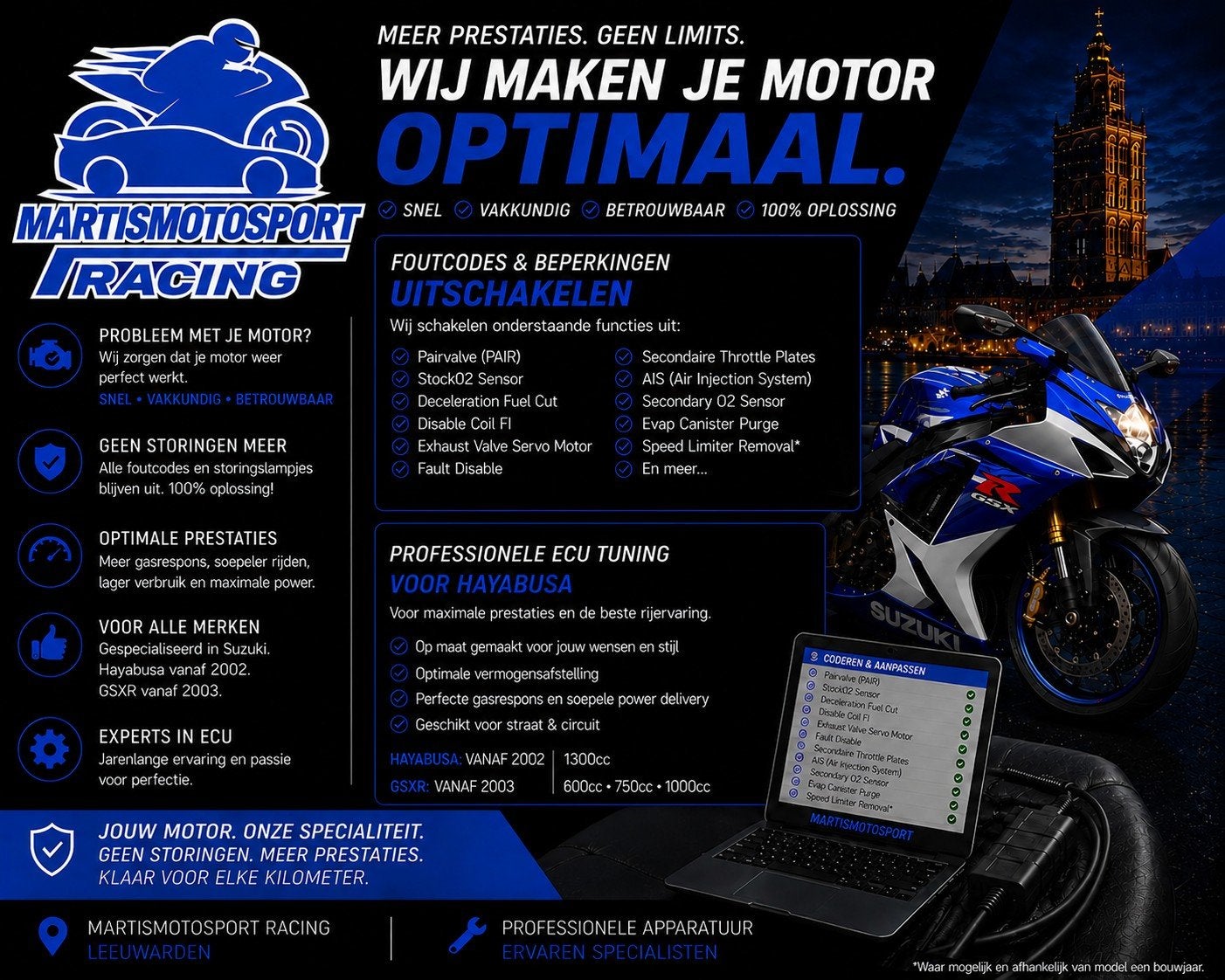 Martismotosport Racing: ECU Tuning & Optimalisatie, Motoren, Ophalen of Verzenden