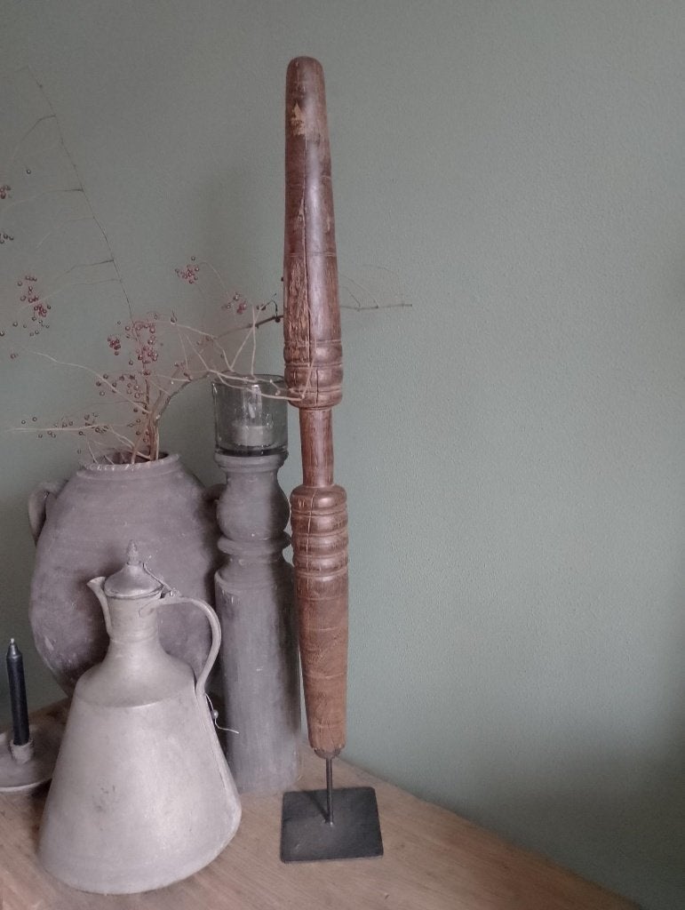 NIEUW groot ornament pinakel op voet 90 cm hoog, Ophalen, Nieuw, Hout, Landelijk