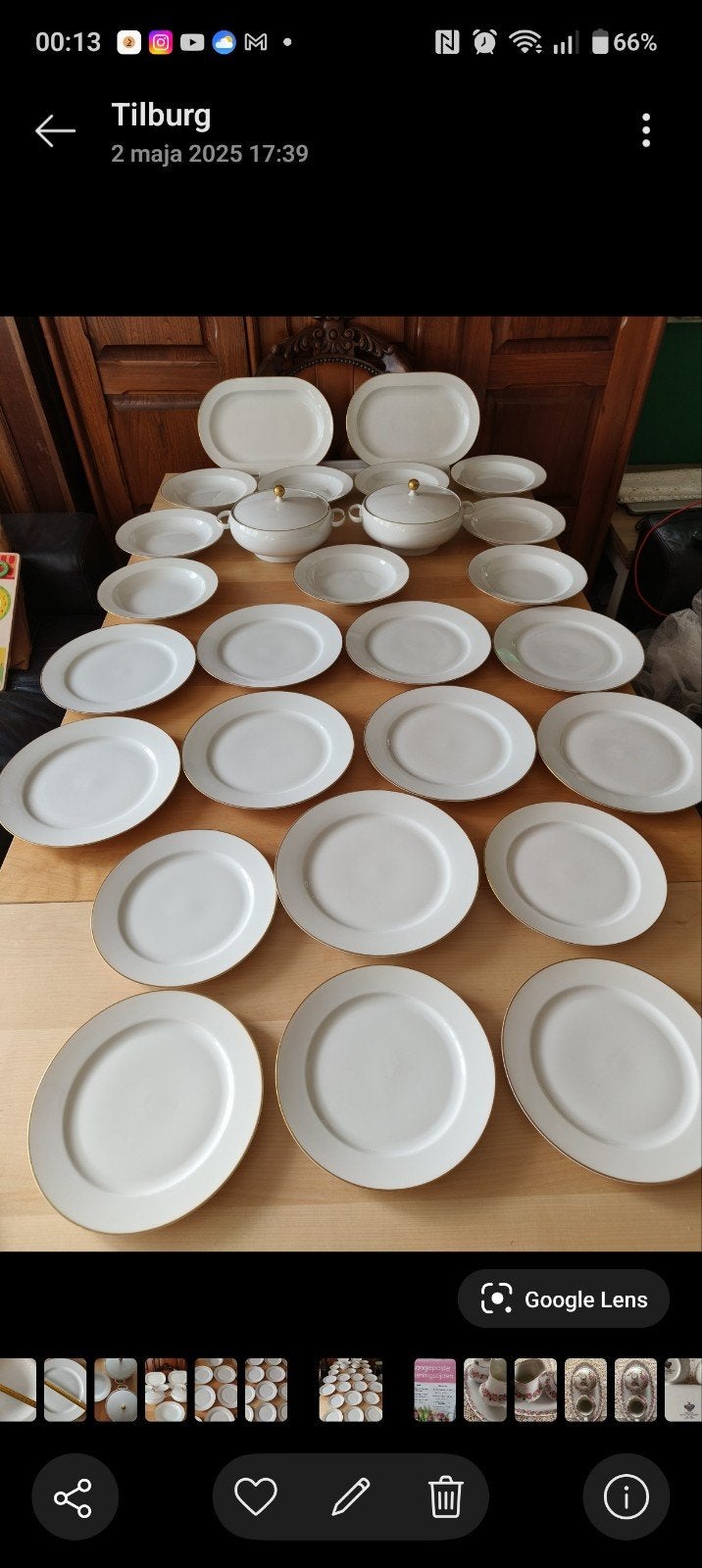 Uitgebreid H&G Heinrich Servies - Wit met Gouden Rand, Huis en Inrichting, Keuken | Servies, Gebruikt, Overige merken, Klassiek