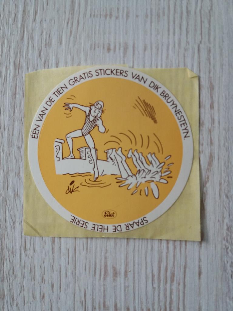 sticker Edet ( 2 ), Verzamelen, Ophalen of Verzenden, Zo goed als nieuw, Strip of Tekenfilm