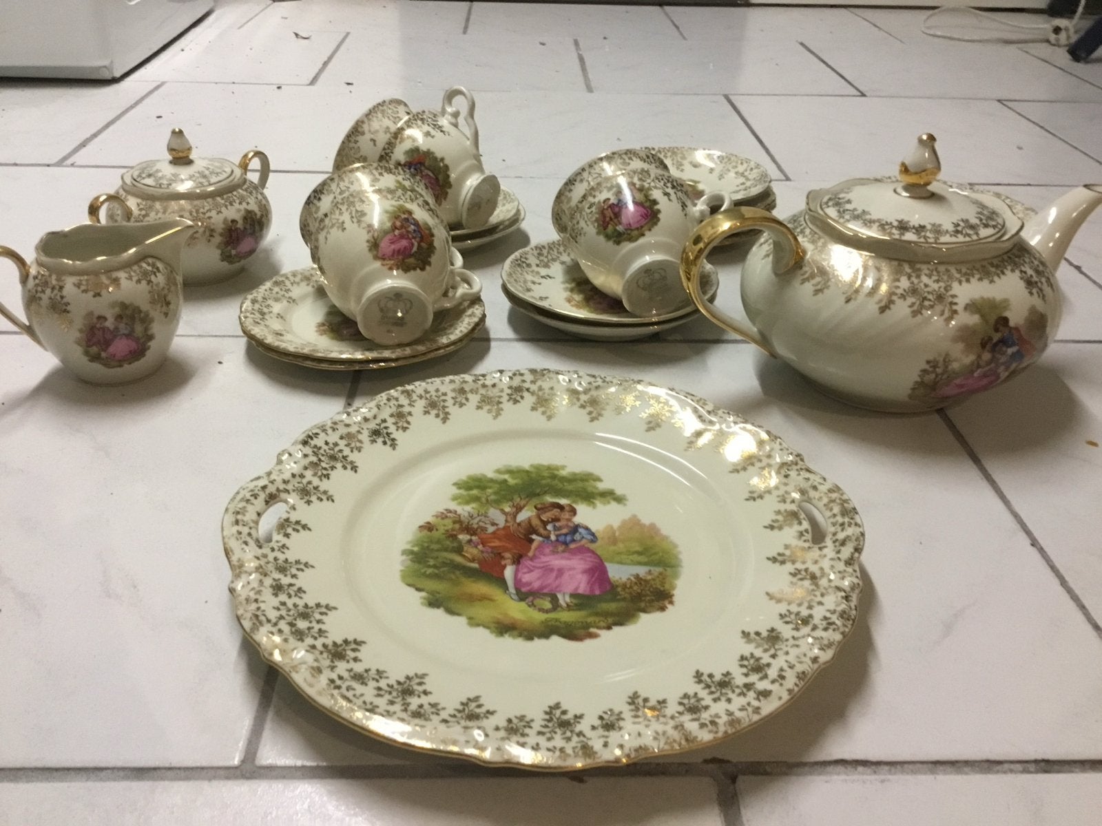Royal Albert Koffie- en Gebakservies - Vintage Porselein, Ophalen of Verzenden